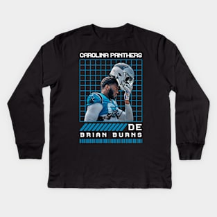 BRIAN BURNS - DE - CAROLINA PANTHERS Kids Long Sleeve T-Shirt